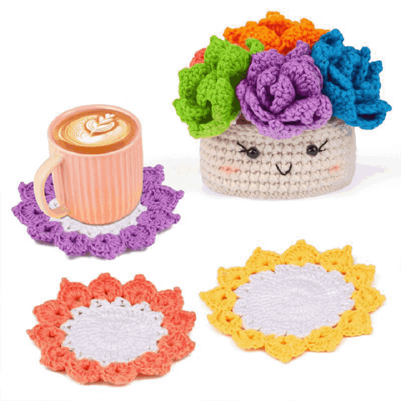 Six-color coasters