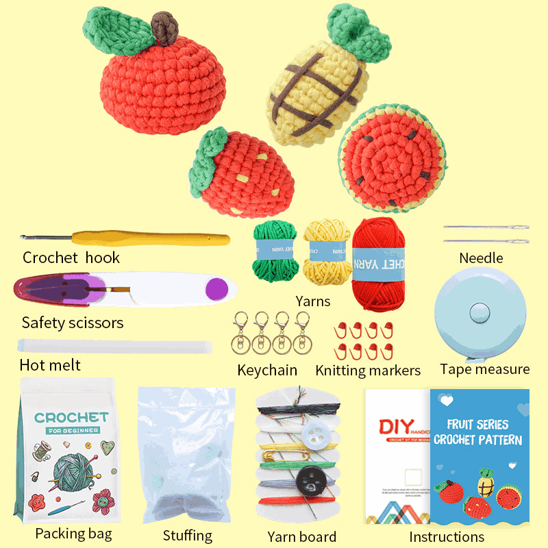 fruits crochet kit