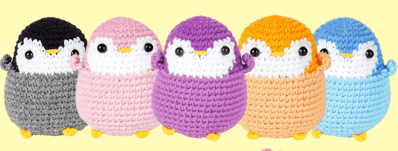 penguin crochet kit