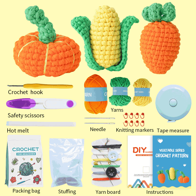 vegetable crochet kit